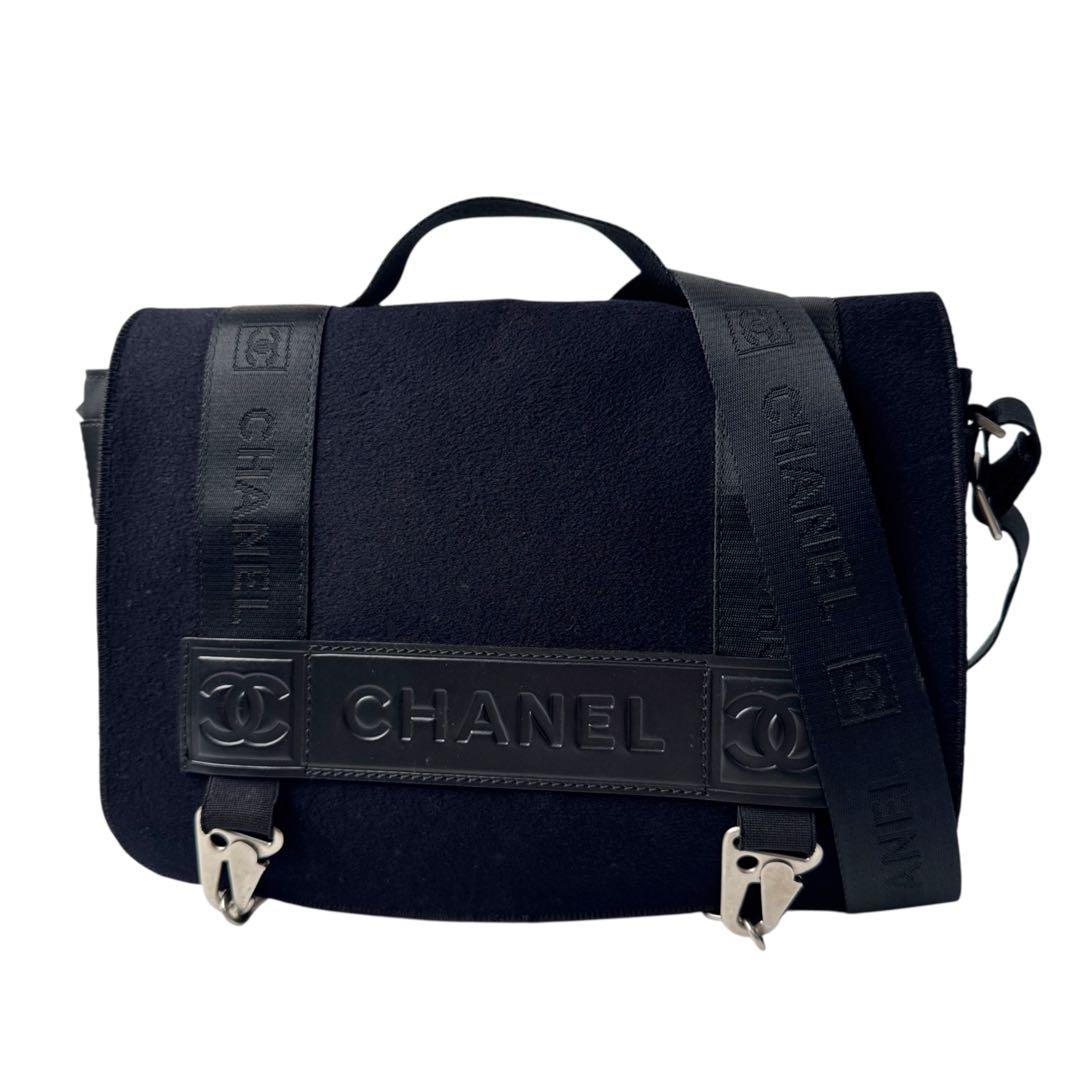 Chanel Sports Line CC Logo Shoulder Bag Messenger