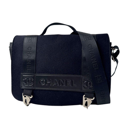 Chanel Sports Line CC Logo Shoulder Bag Messenger