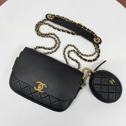 Chanel Quilted Flap with Coin Purse — view 6