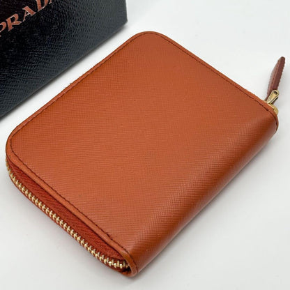 Prada Saffiano Coin Purse Orange Mini — view 5