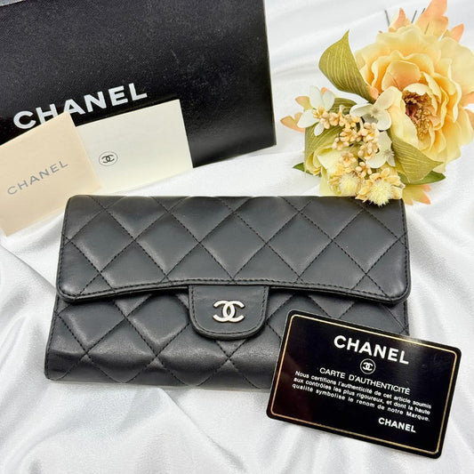 Chanel Quilted Flap Wallet
