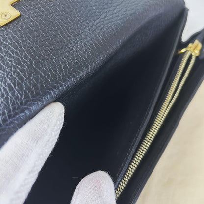 Louis Vuitton Portefeuille Capucines Flower Noir Black Long Wallet