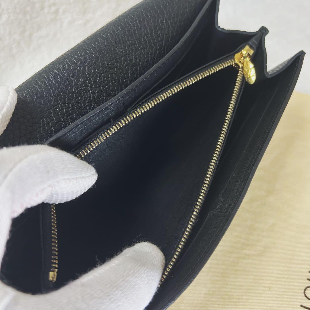 Louis Vuitton Portefeuille Capucines Flower Noir Black Long Wallet