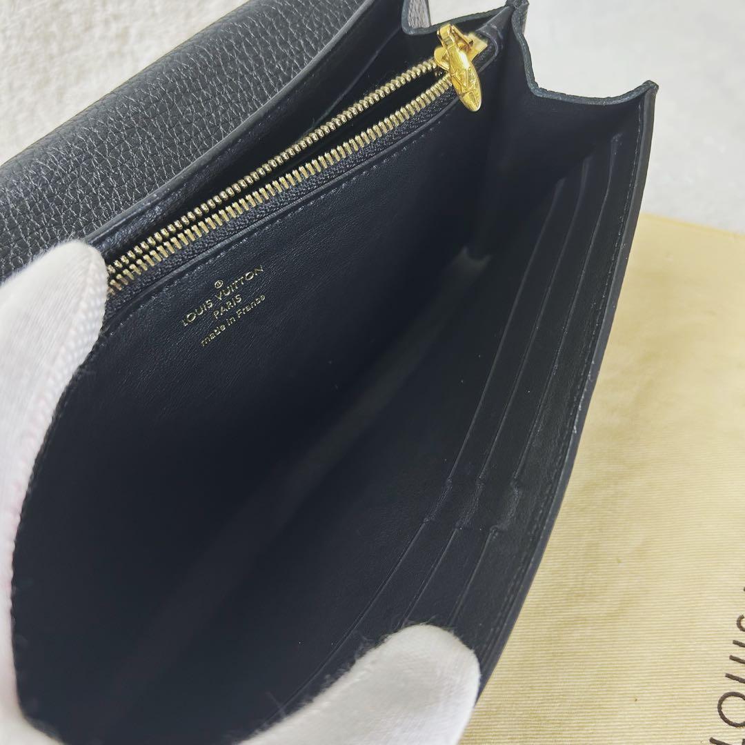 Louis Vuitton Portefeuille Capucines Flower Noir Black Long Wallet