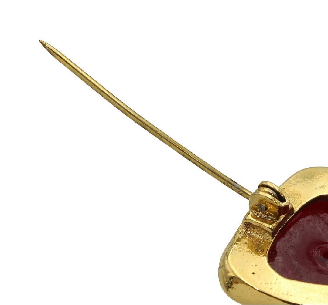 Chanel Gripoa And Faux Pearl Cross Brooch