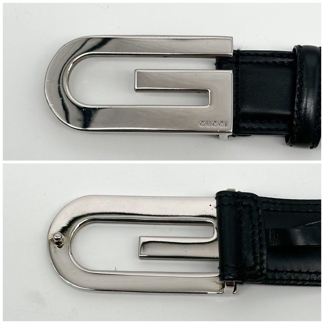 Gucci Era Leather Belt Black Vintage — view 4