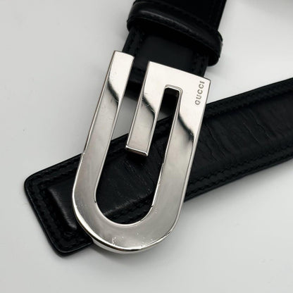 Gucci Era Leather Belt Black Vintage — view 5