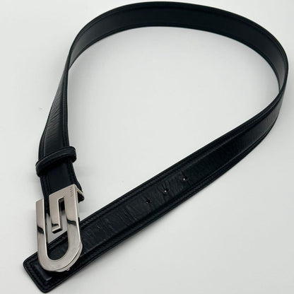 Gucci Era Leather Belt Black Vintage — view 6