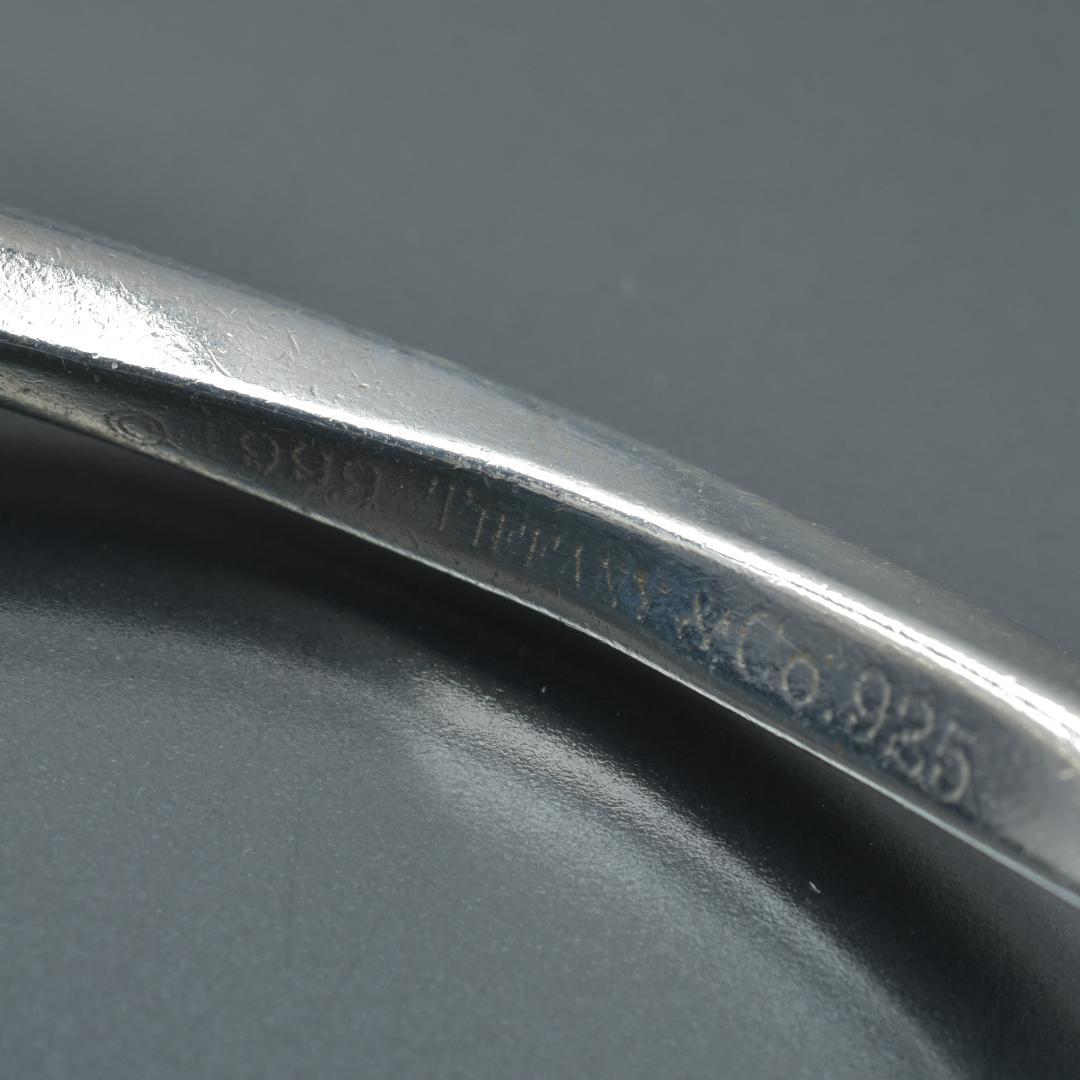 Tiffany & Co Polished Knife Edge Twist Bangle Silver Bracelet — view 7