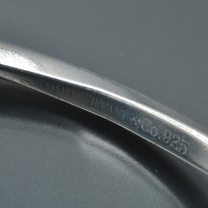 Tiffany & Co Polished Knife Edge Twist Bangle Silver Bracelet — view 7