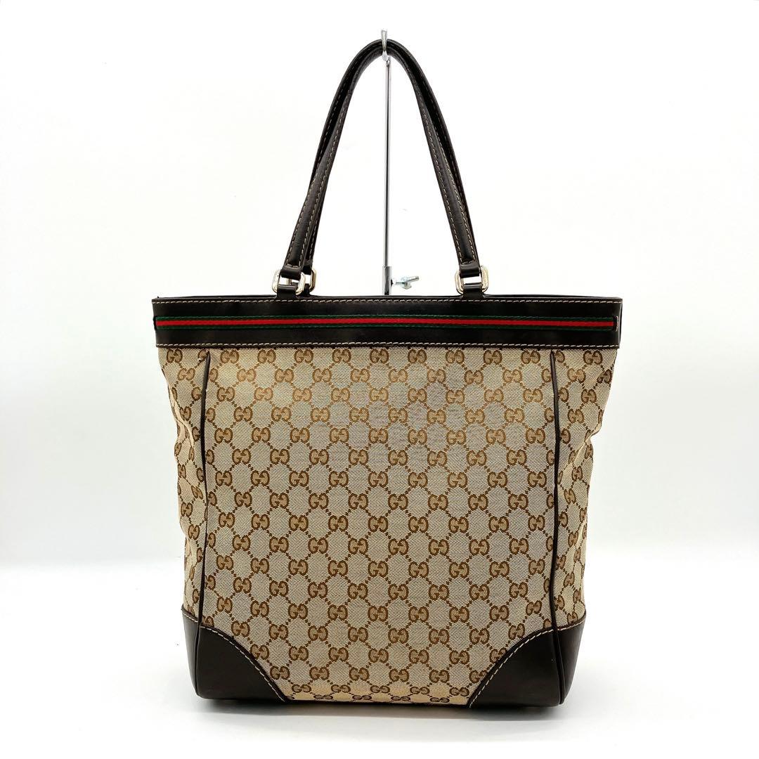 Gucci Tote Bag Mayfair Sherry Line GG Canvas A4