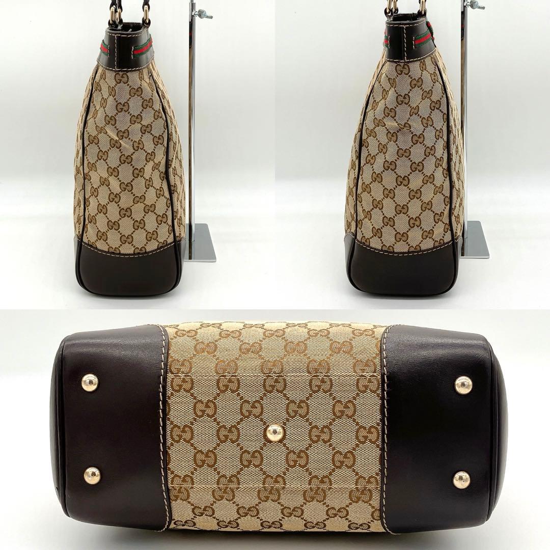 Gucci Tote Bag Mayfair Sherry Line GG Canvas A4