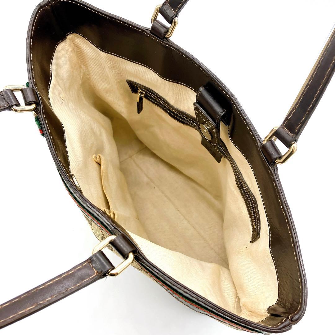 Gucci Tote Bag Mayfair Sherry Line GG Canvas A4