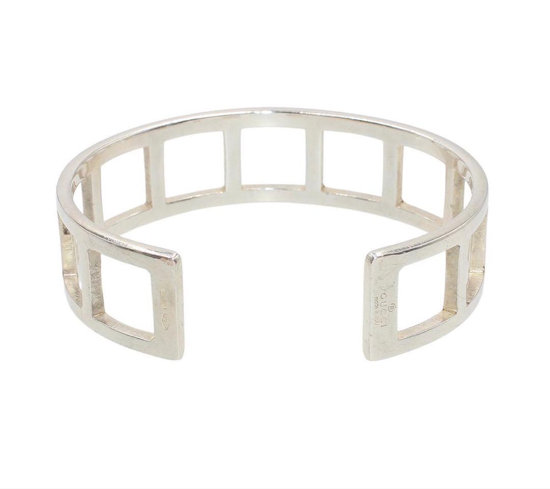 Gucci Open Square Bangle Bracelet