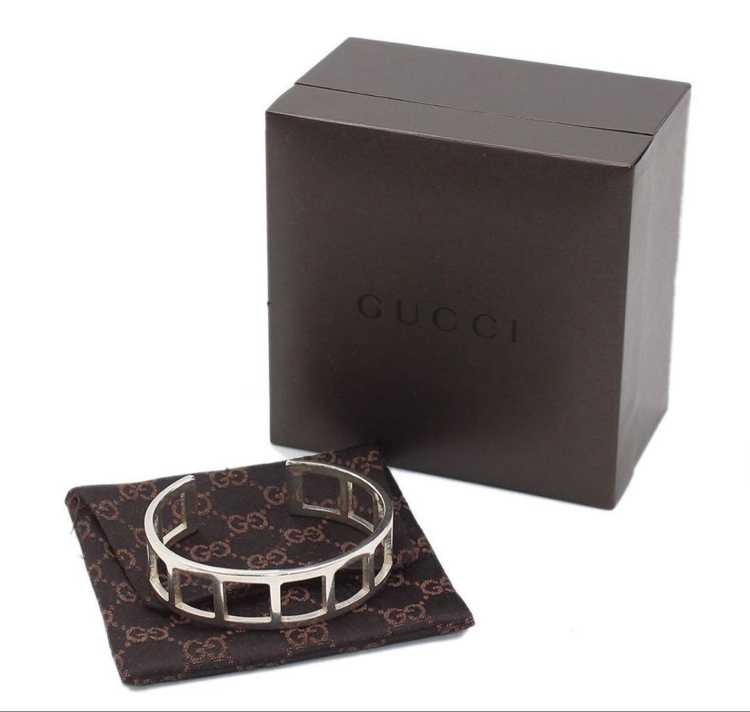 Gucci Open Square Bangle Bracelet