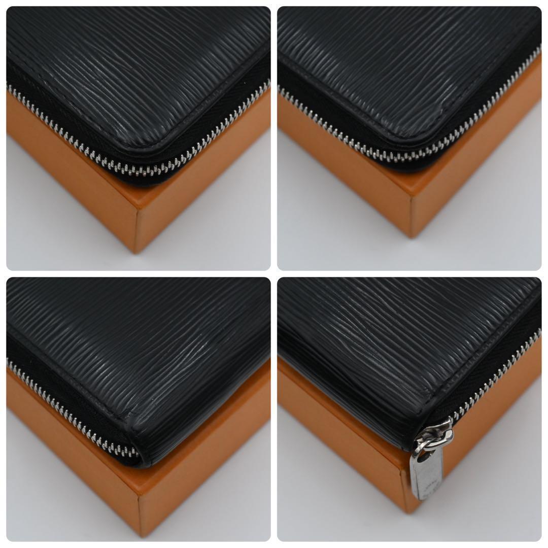 Louis Vuitton Epi Zippy Wallet Black Silver — view 7