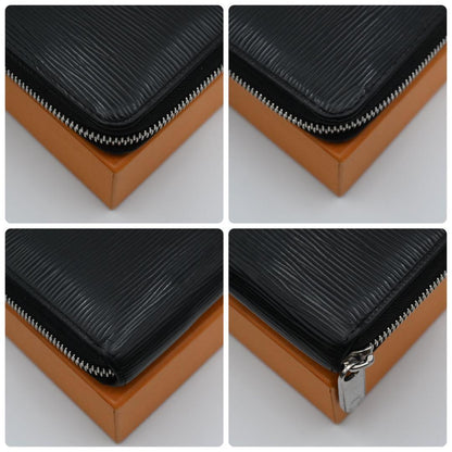 Louis Vuitton Epi Zippy Wallet Black Silver — view 7