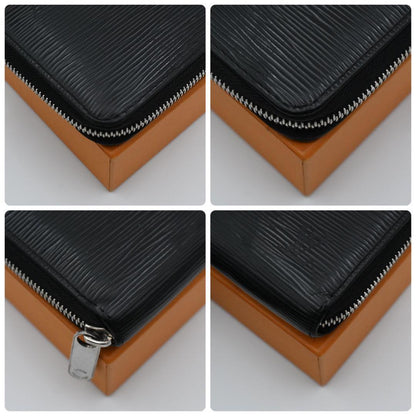 Louis Vuitton Epi Zippy Wallet Black Silver — view 8