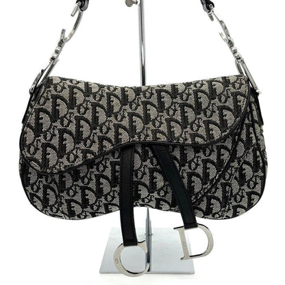 Dior Trotter Double Saddle Bag Gray