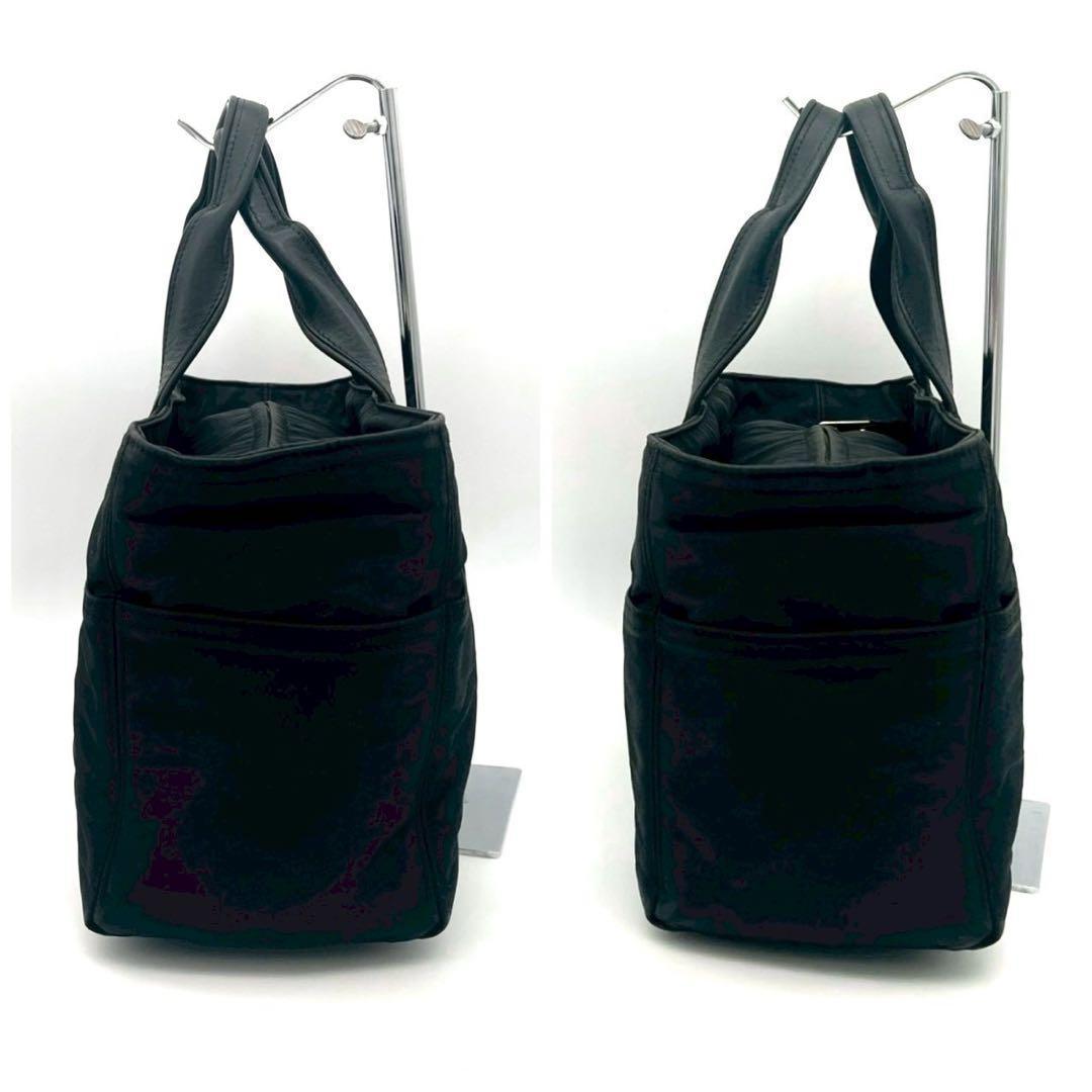 Hermes Acapulco PM Nylon Leather Black Silver Handbag — view 5