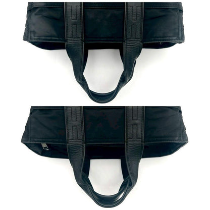 Hermes Acapulco PM Nylon Leather Black Silver Handbag — view 6