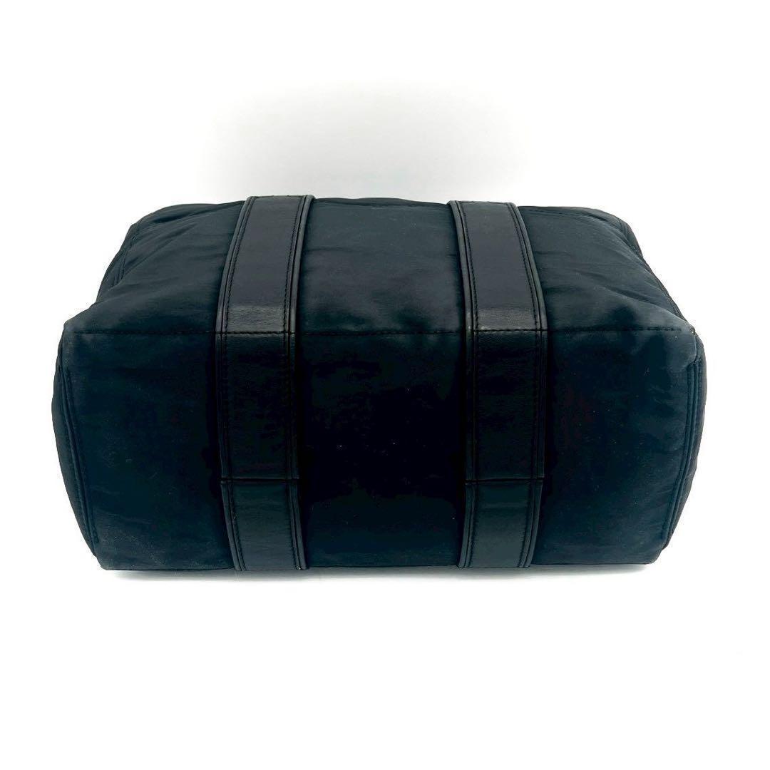 Hermes Acapulco PM Nylon Leather Black Silver Handbag — view 7
