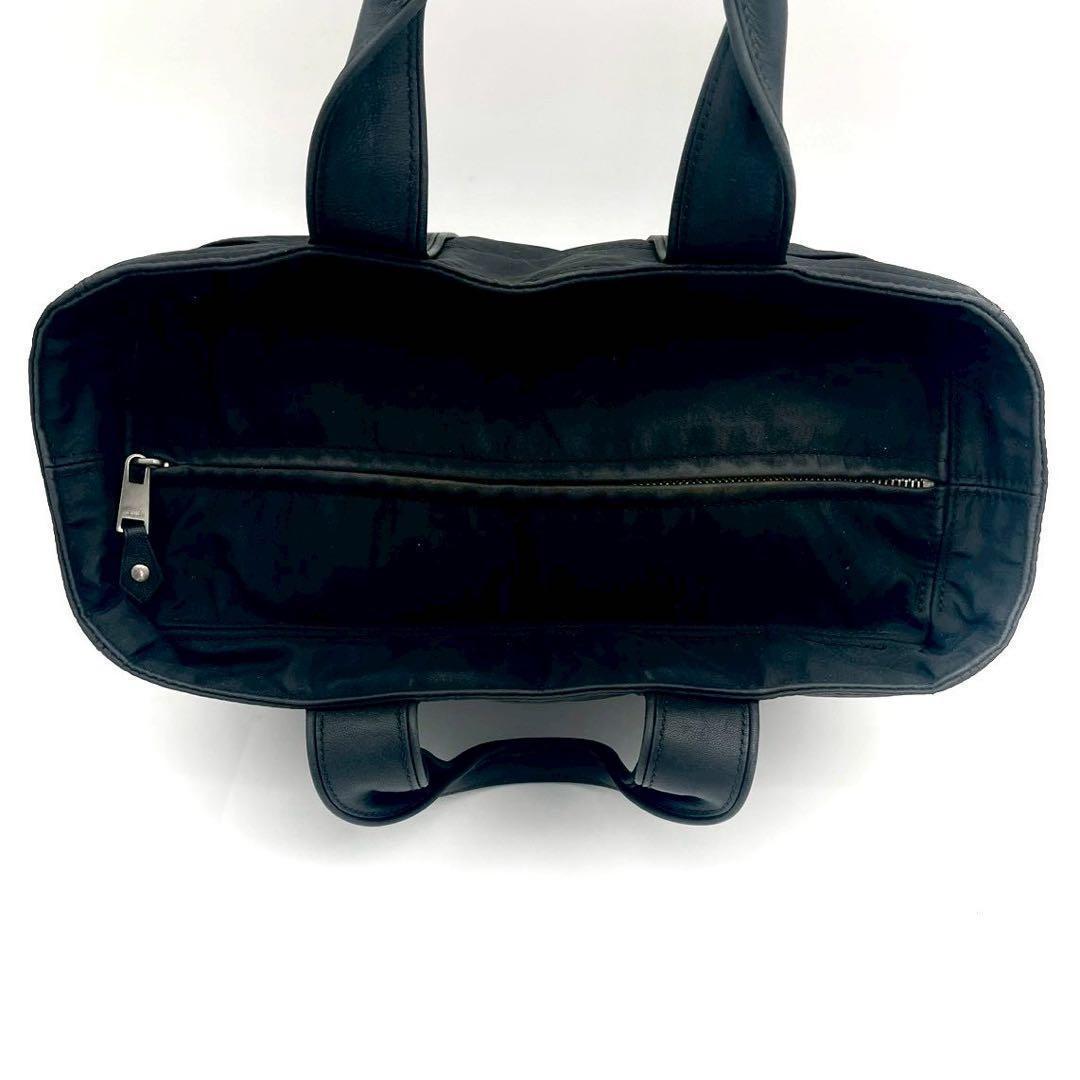 Hermes Acapulco PM Nylon Leather Black Silver Handbag — view 8