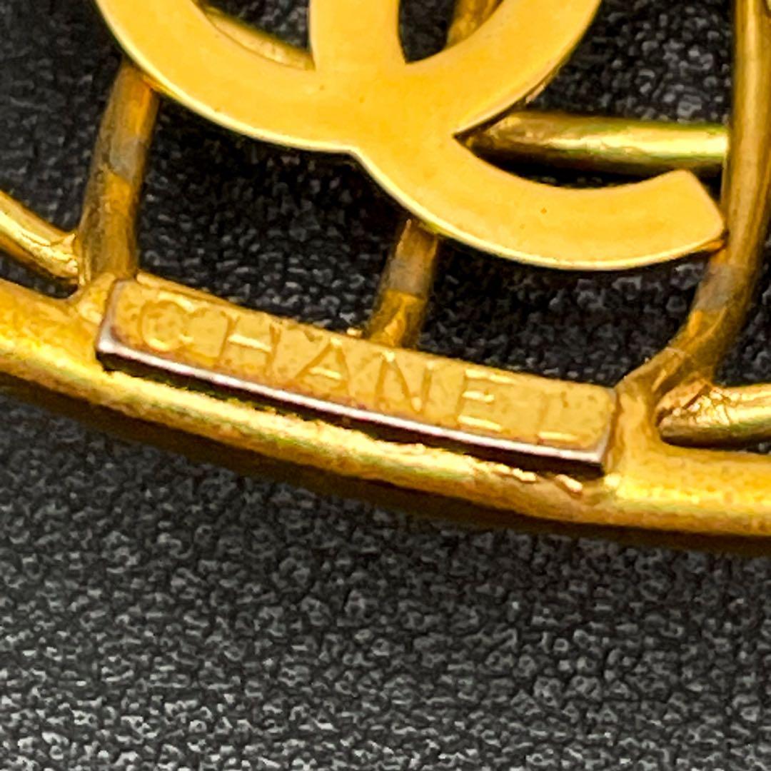 Chanel CC Logo Earrings Birdcage Vintage Classic