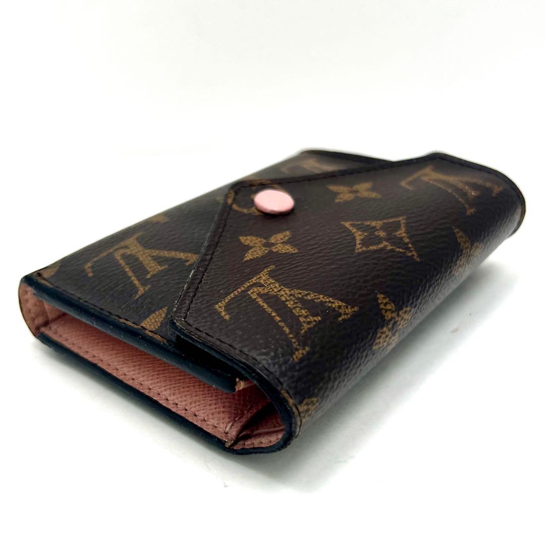 Louis Vuitton Monogram Portefeuille Victorine Rose Ballerine Wallet — view 7