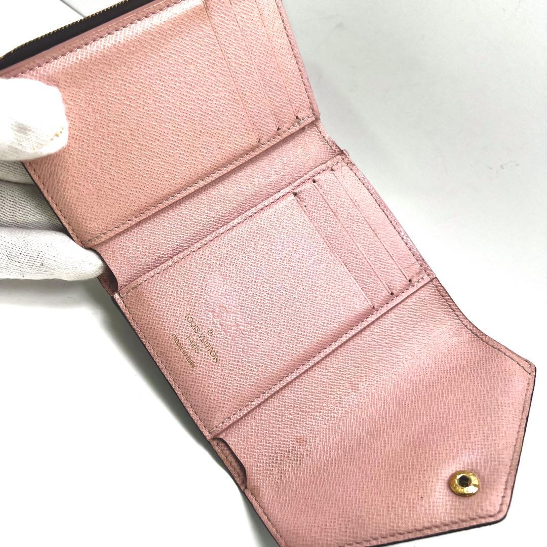 Louis Vuitton Monogram Portefeuille Victorine Rose Ballerine Wallet — view 8