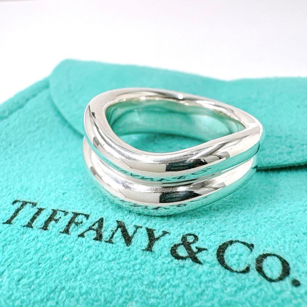 Tiffany & Co Double Curved Ring Size 10 925 Silver
