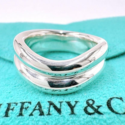 Tiffany & Co Double Curved Ring Size 10 925 Silver