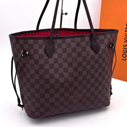 Louis Vuitton Neverfull MM Damier Ebene Tote Brown