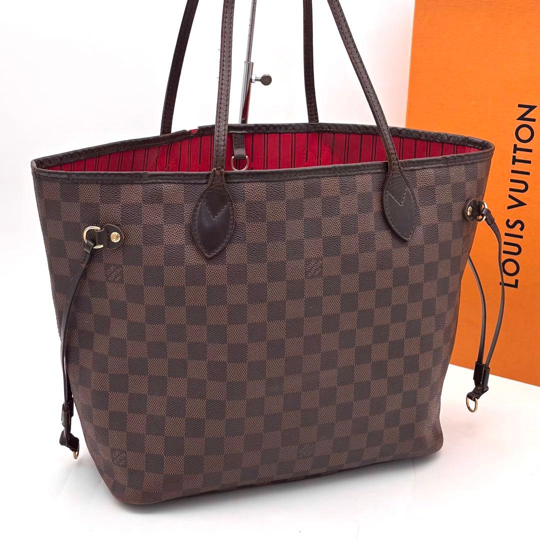 Louis Vuitton Neverfull MM Damier Ebene Tote Brown — view 2