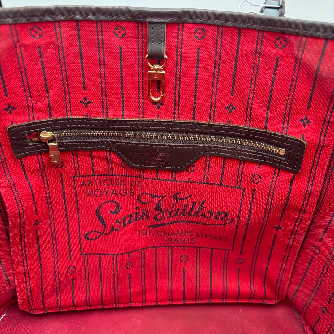 Louis Vuitton Neverfull MM Damier Ebene Tote Brown — view 4