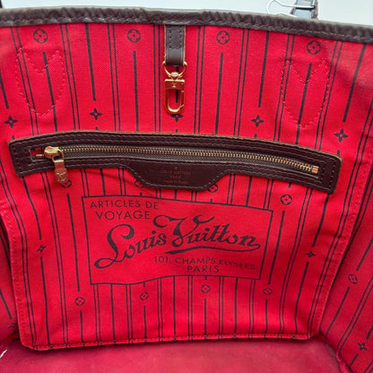 Louis Vuitton Neverfull MM Damier Ebene Tote Brown — view 4
