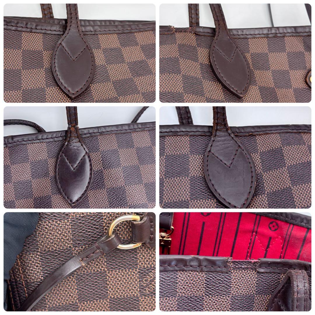 Louis Vuitton Neverfull MM Damier Ebene Tote Brown — view 8