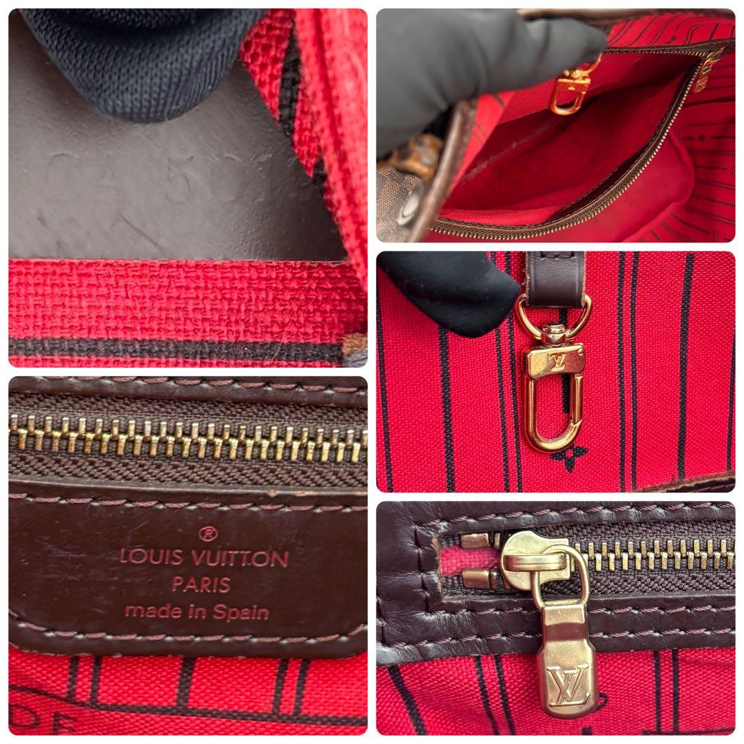 Louis Vuitton Neverfull MM Damier Ebene Tote Brown — view 9