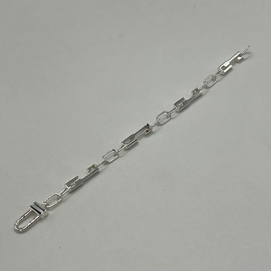 Gucci Square G Link Chain Bracelet SV 925