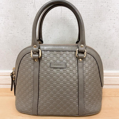 Gucci Micro Guccissima 2-Way Handbag Gray