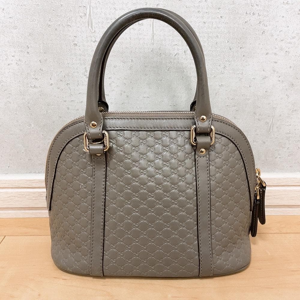 Gucci Micro Guccissima 2-Way Handbag Gray