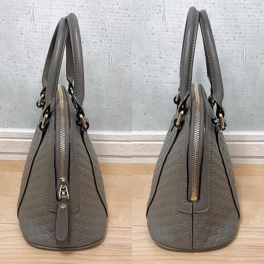 Gucci Micro Guccissima 2-Way Handbag Gray