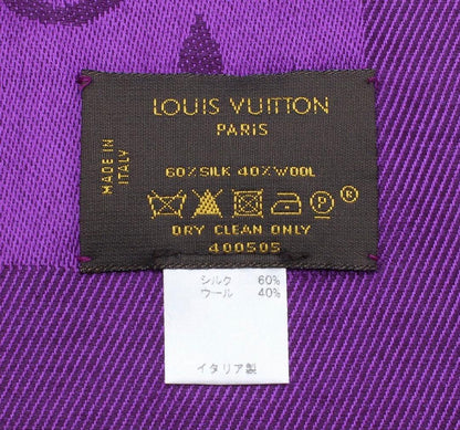 Louis Vuitton Shawl/monogram Wool X Silk Shawl