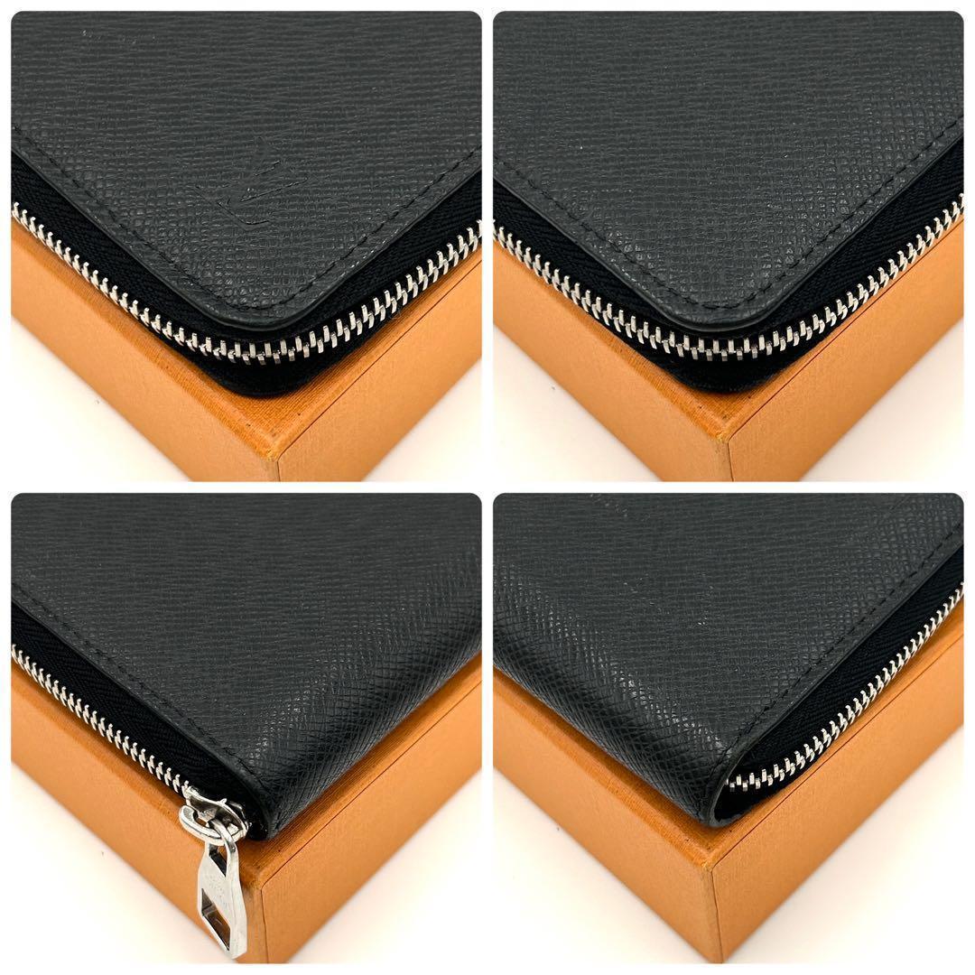 Louis Vuitton Taiga Vertical Wallet Business Black — view 6