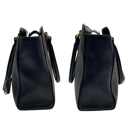 Prada Saffiano Leather Shoulder Bag 2-Way Black — view 3