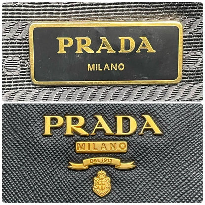 Prada Saffiano Leather Shoulder Bag 2-Way Black — view 9