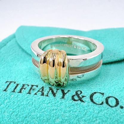 Tiffany & Co Groove With Combi Size 13 Silver 18K