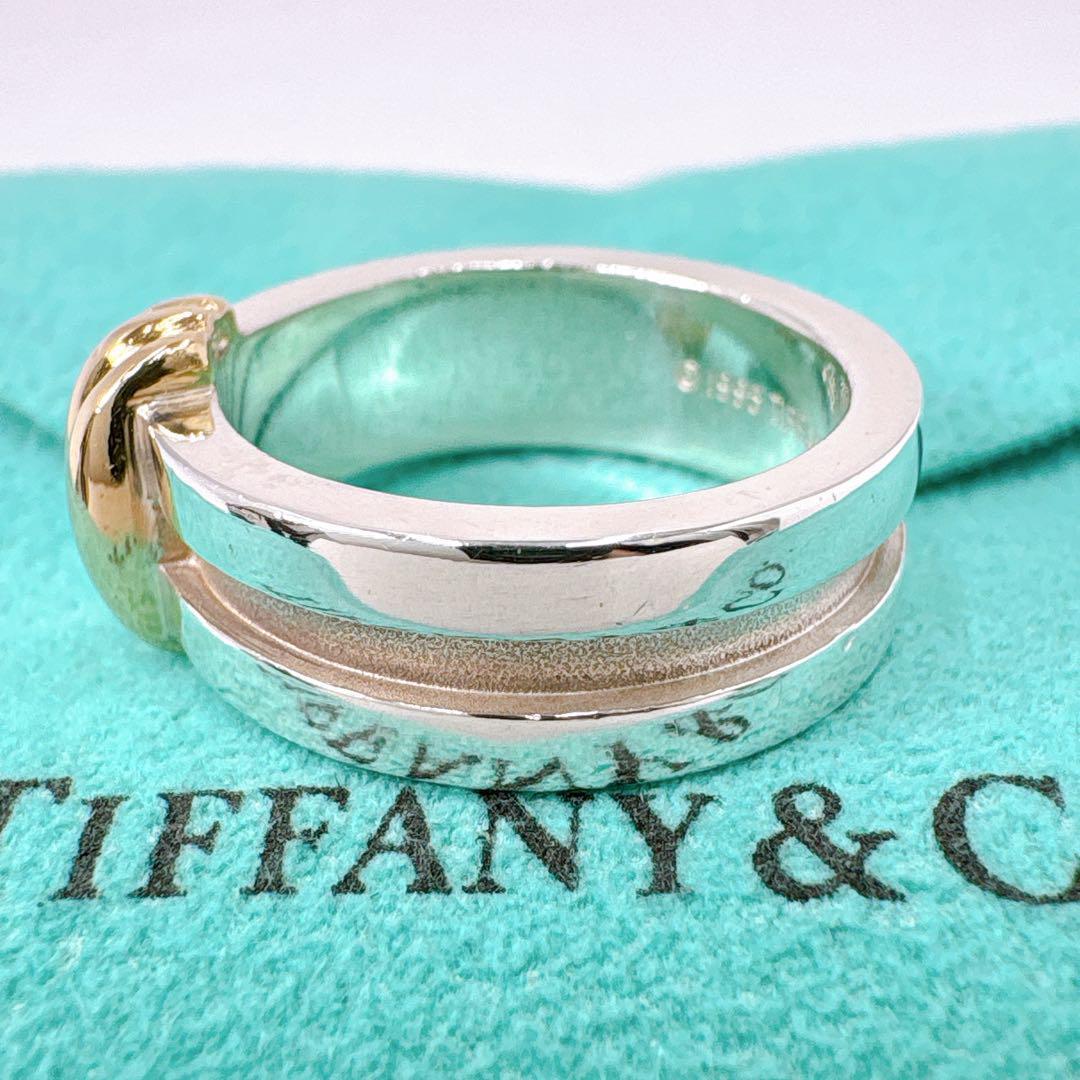 Tiffany & Co Groove With Combi Size 13 Silver 18K
