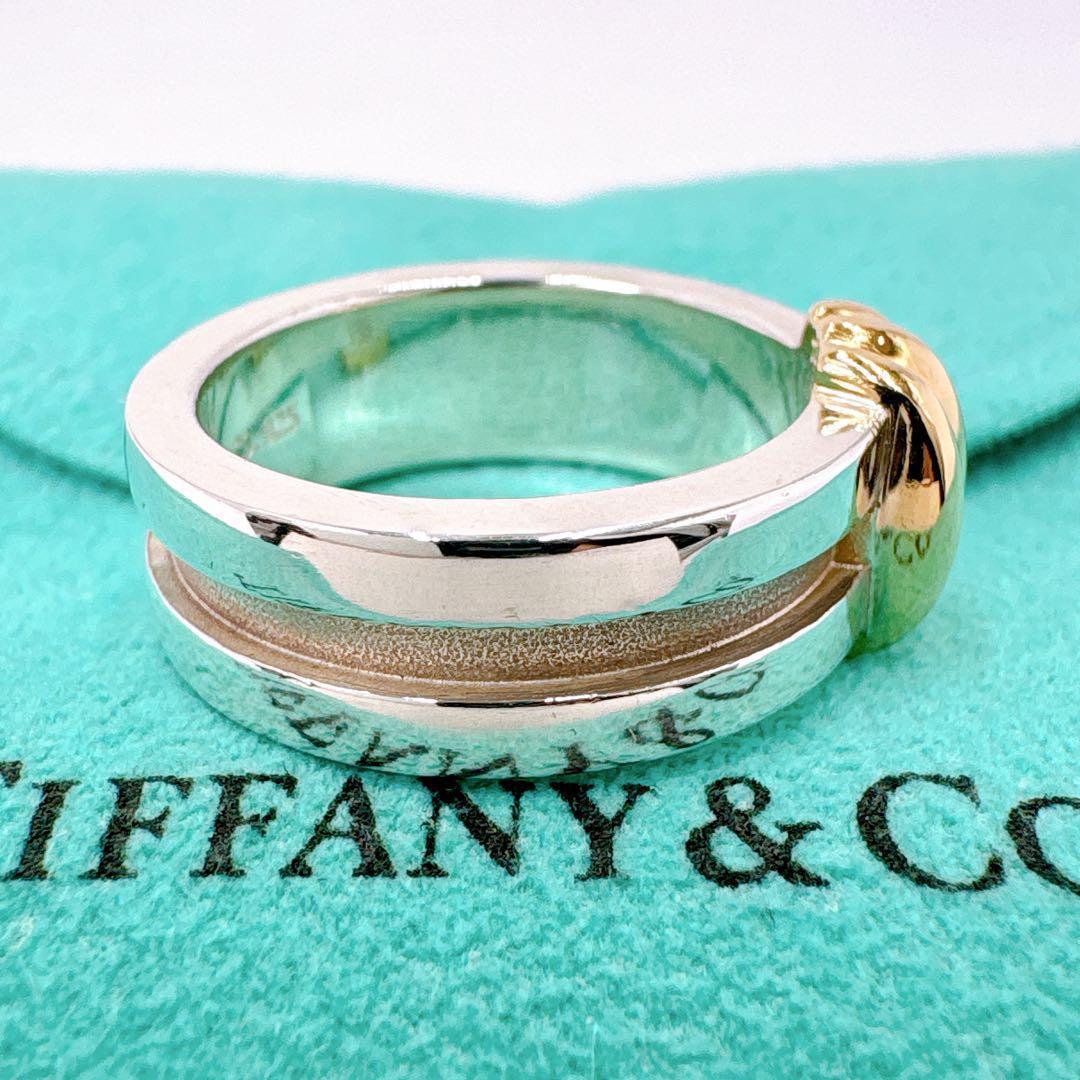 Tiffany & Co Groove With Combi Size 13 Silver 18K