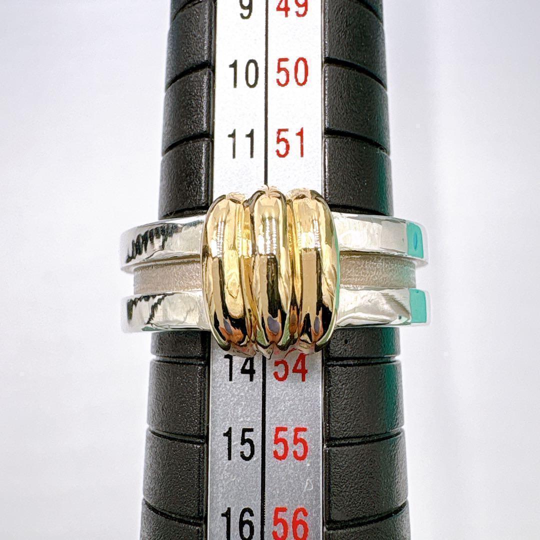 Tiffany & Co Groove With Combi Size 13 Silver 18K